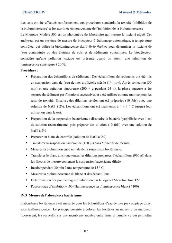 Isolement et caractérisation des bactéries marines dégradant les différentes fractions du pétrole