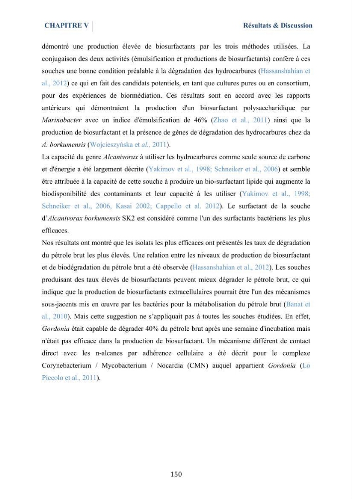 Isolement et caractérisation des bactéries marines dégradant les différentes fractions du pétrole