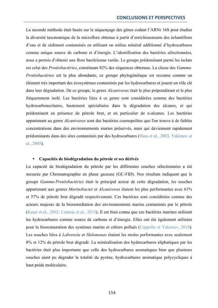 Isolement et caractérisation des bactéries marines dégradant les différentes fractions du pétrole