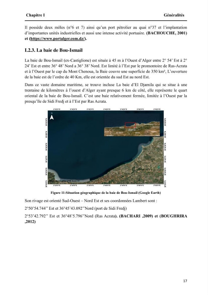 Modélisation de l\'impact des évènements océanologiques extrêmes sur le comportement et l\'agitation des zonzs portuaires du littoral centre Algérien
