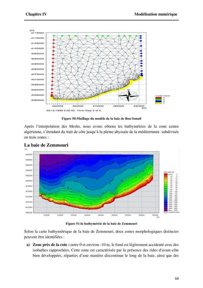 Modélisation de l\'impact des évènements océanologiques extrêmes sur le comportement et l\'agitation des zonzs portuaires du littoral centre Algérien
