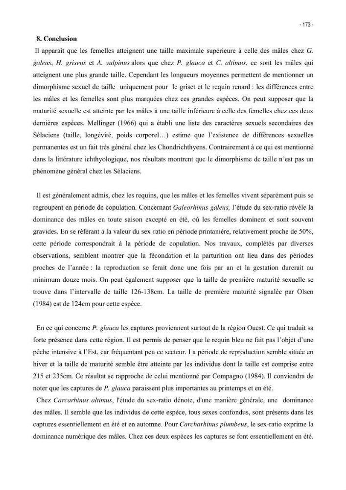 Les Sélaciens de la côte algérienne, biosystématique des requins et les raies