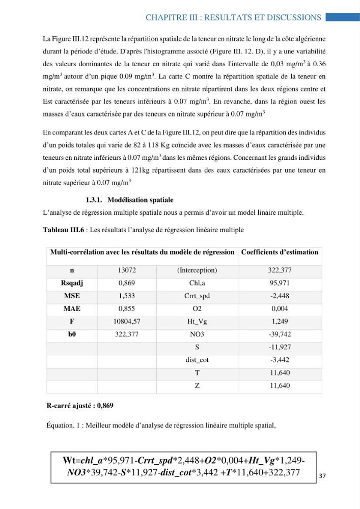 Analyse spatiale de la distribution du thon rouge Thunnus thynnus (Linnaeus, 1758) en interaction avec les facteurs environnementaux à l’aide de système d’information géographique (SIG) dans le bassin Algérien