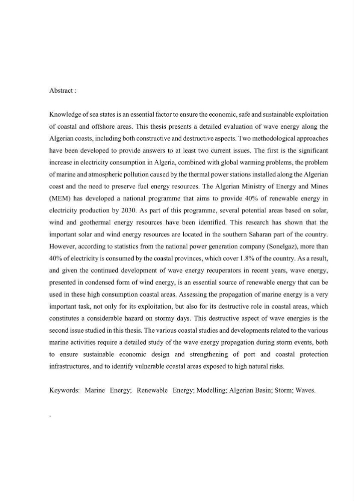 Méthodologie pour la localisation des zones de forte énergie houlomotrice en combinant les modèles numériques et les observations in-situ