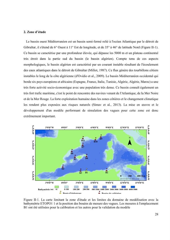 Méthodologie pour la localisation des zones de forte énergie houlomotrice en combinant les modèles numériques et les observations in-situ