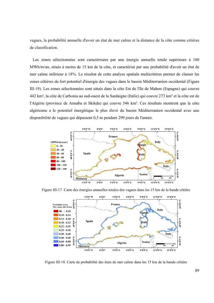 Méthodologie pour la localisation des zones de forte énergie houlomotrice en combinant les modèles numériques et les observations in-situ