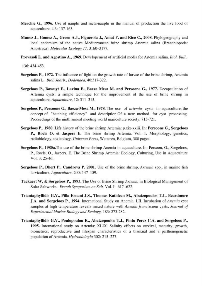 Etude biométrique de l\'Artémia (Artemia Salina) du Chott Marouane (wilaya d\'El Oued) et possibilités d\'exploitation des cystes