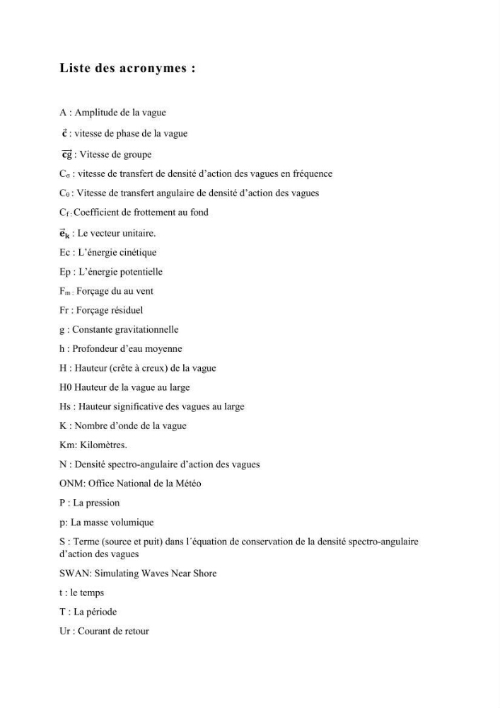 Contribution à la recherche des zones à fort potentiel d\'énergie houlomotrice à base d\'un modèle hydrodynamique