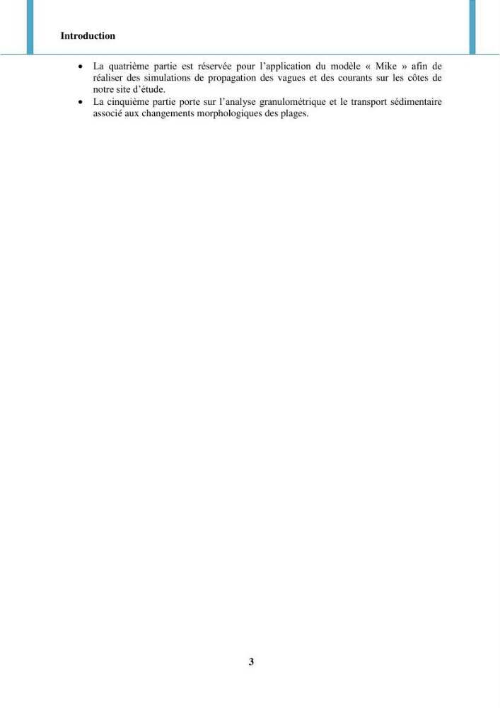 Impact des forçages météorologiques et anthropiques sur la dynamique morpho-sédimentaire du littoral Ouest Algérois