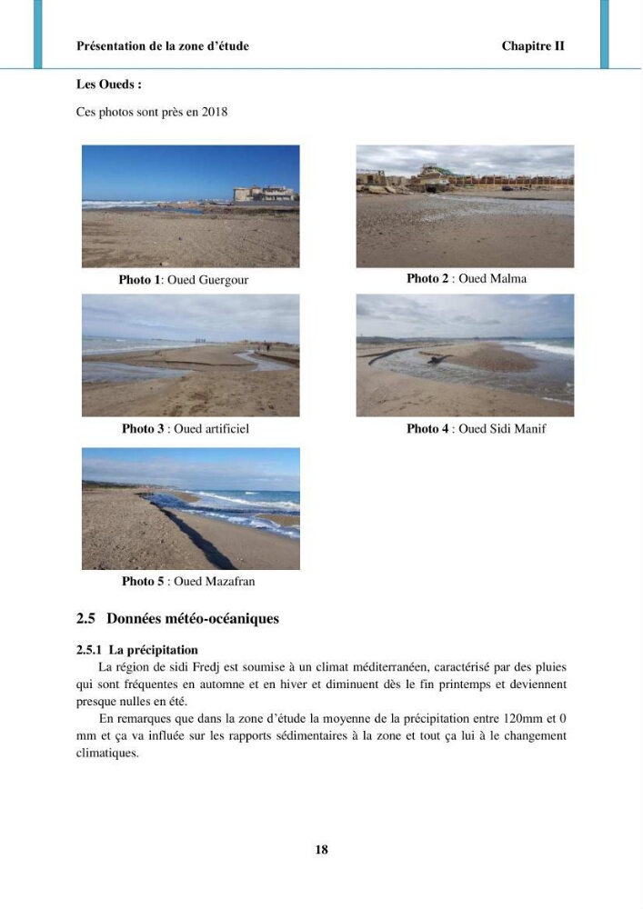 Impact des forçages météorologiques et anthropiques sur la dynamique morpho-sédimentaire du littoral Ouest Algérois