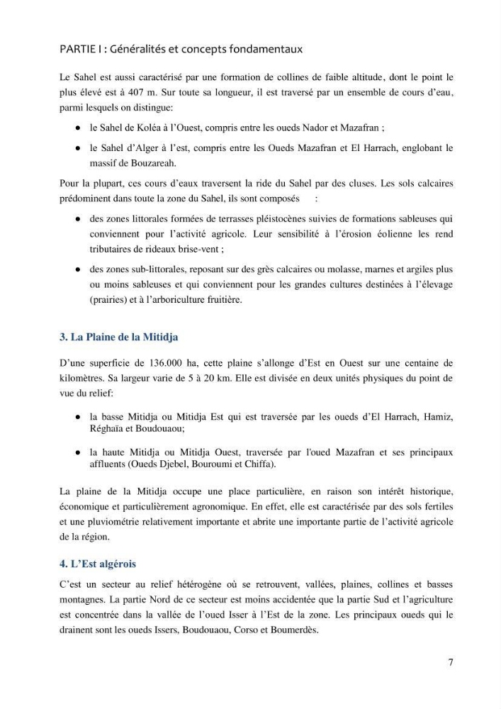 La gestion intégrée de la zone côtière algéroise