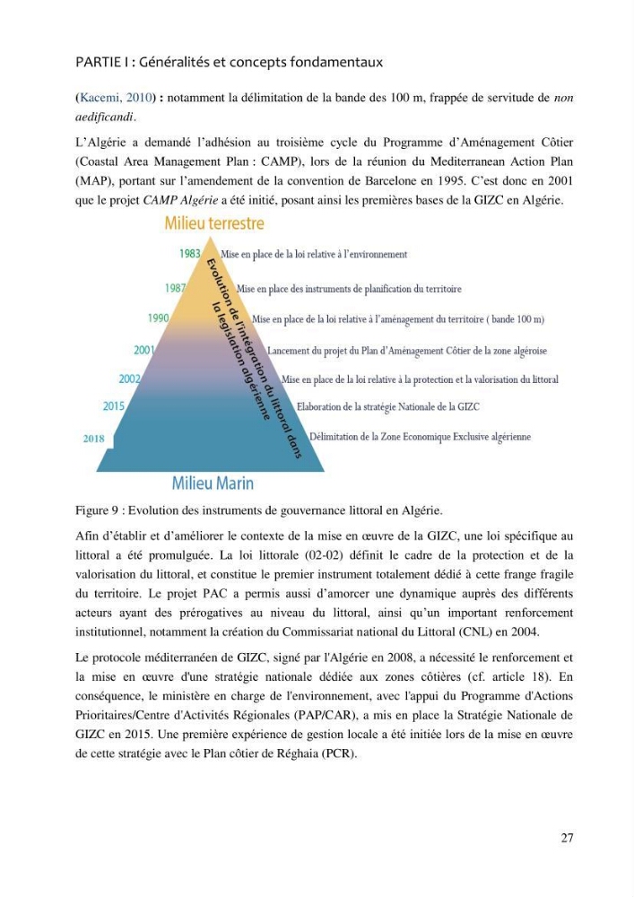 La gestion intégrée de la zone côtière algéroise