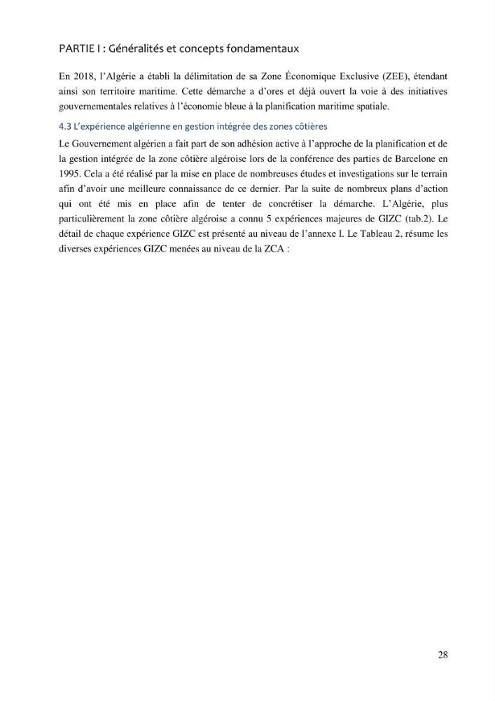 La gestion intégrée de la zone côtière algéroise