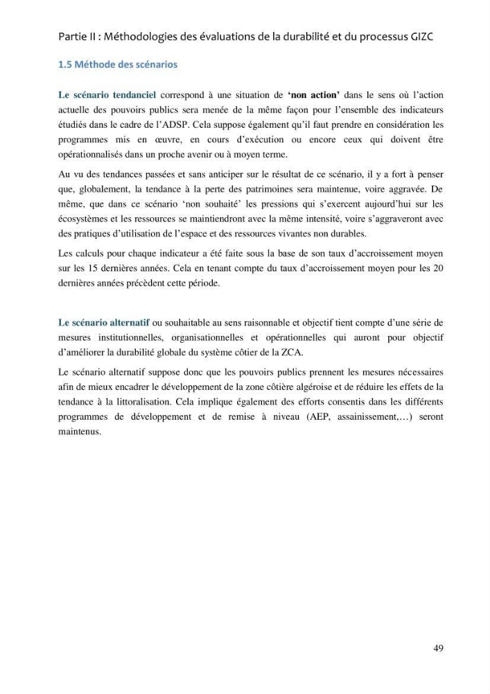 La gestion intégrée de la zone côtière algéroise