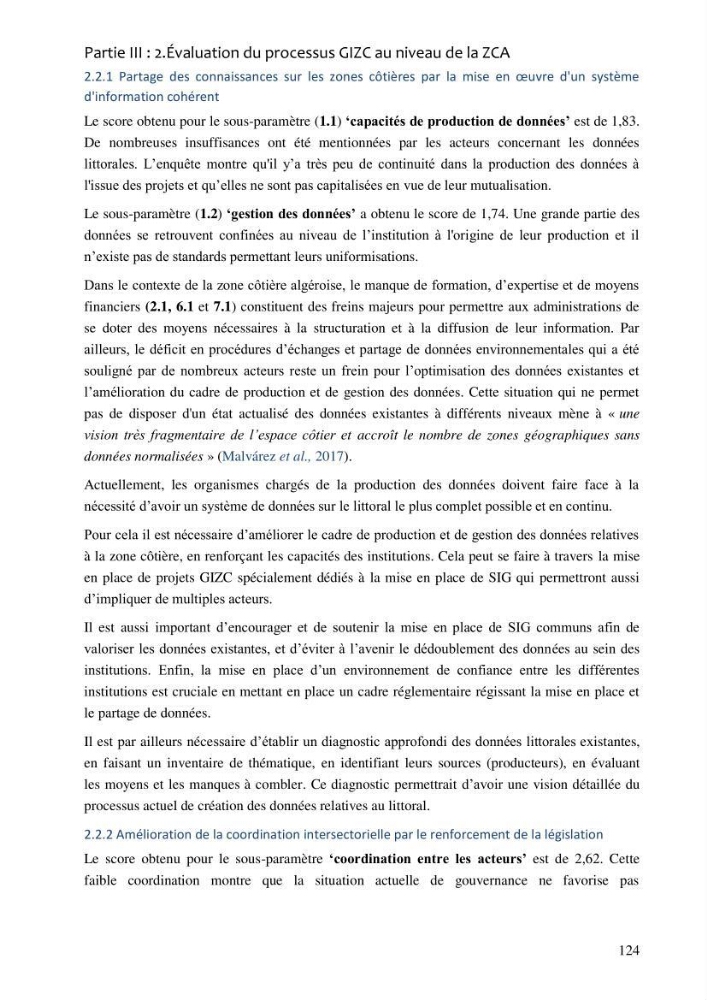 La gestion intégrée de la zone côtière algéroise