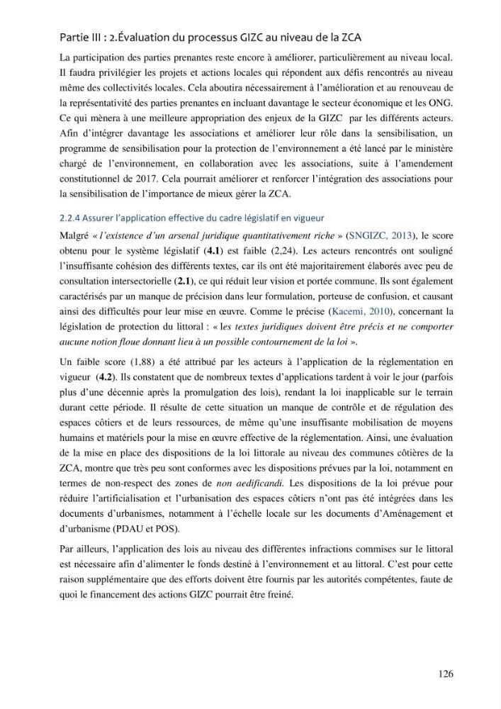 La gestion intégrée de la zone côtière algéroise