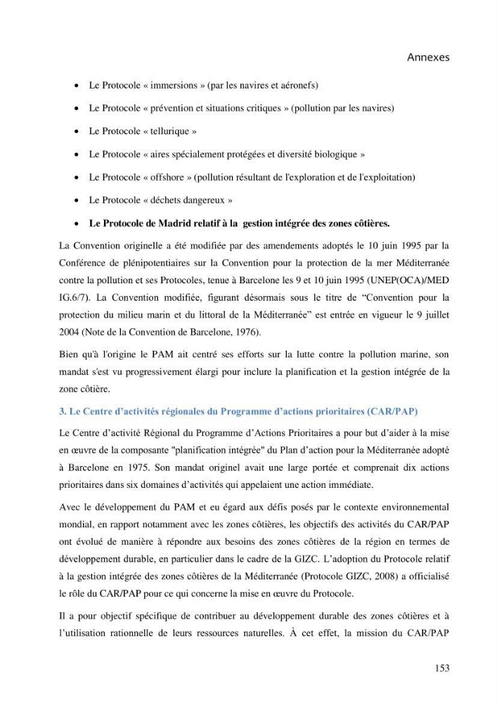 La gestion intégrée de la zone côtière algéroise