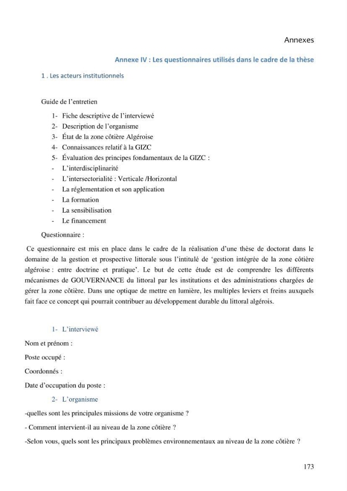 La gestion intégrée de la zone côtière algéroise