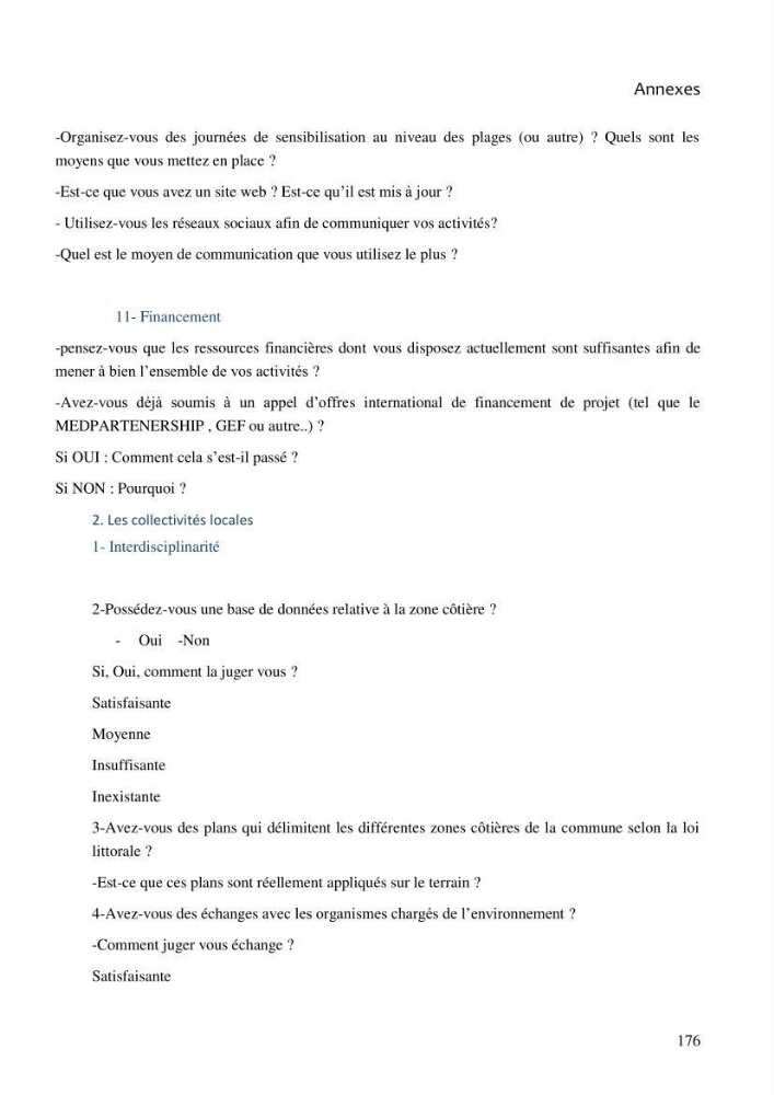 La gestion intégrée de la zone côtière algéroise