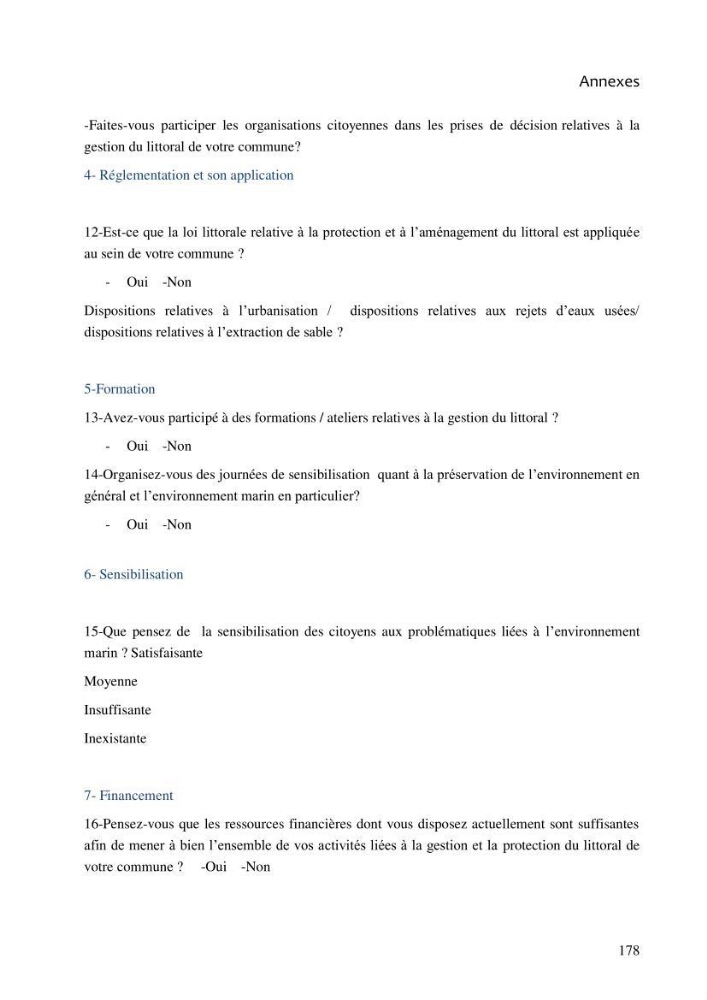 La gestion intégrée de la zone côtière algéroise