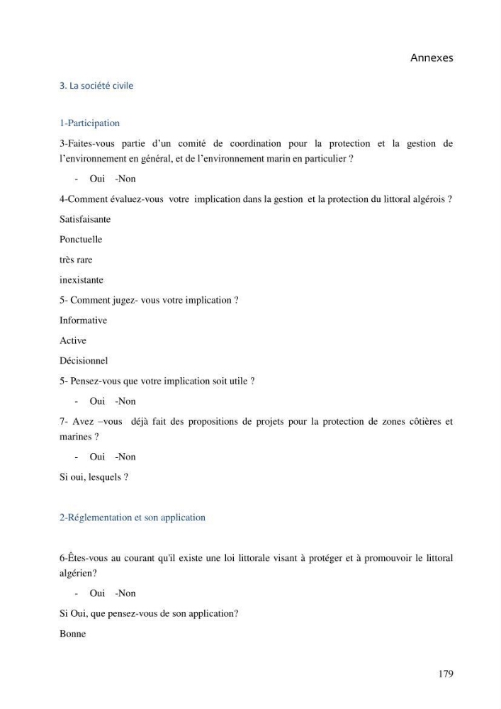 La gestion intégrée de la zone côtière algéroise