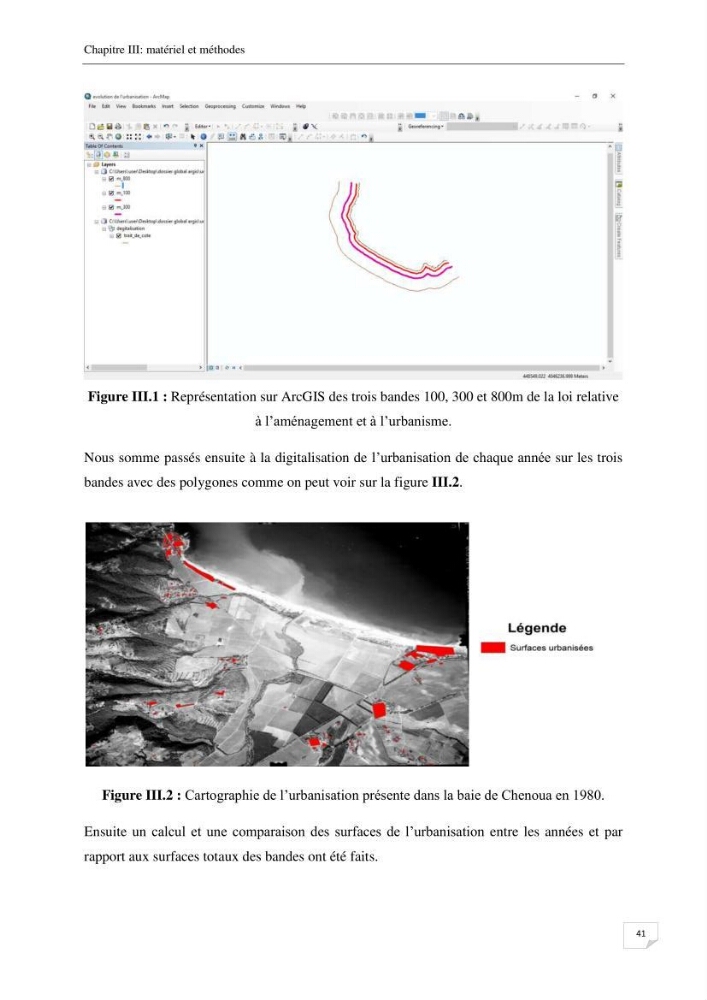 Effet de l\'urbanisation sur l\'évolution des côtes : cas de la baie de Chenoua