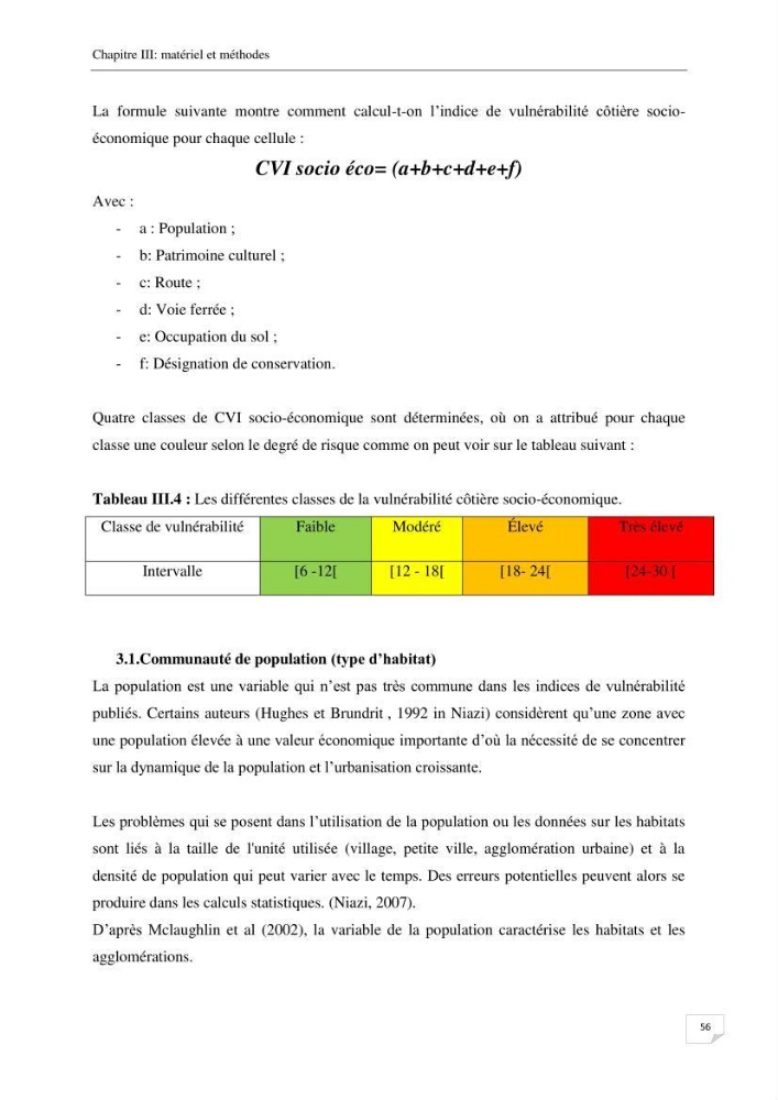 Effet de l\'urbanisation sur l\'évolution des côtes : cas de la baie de Chenoua