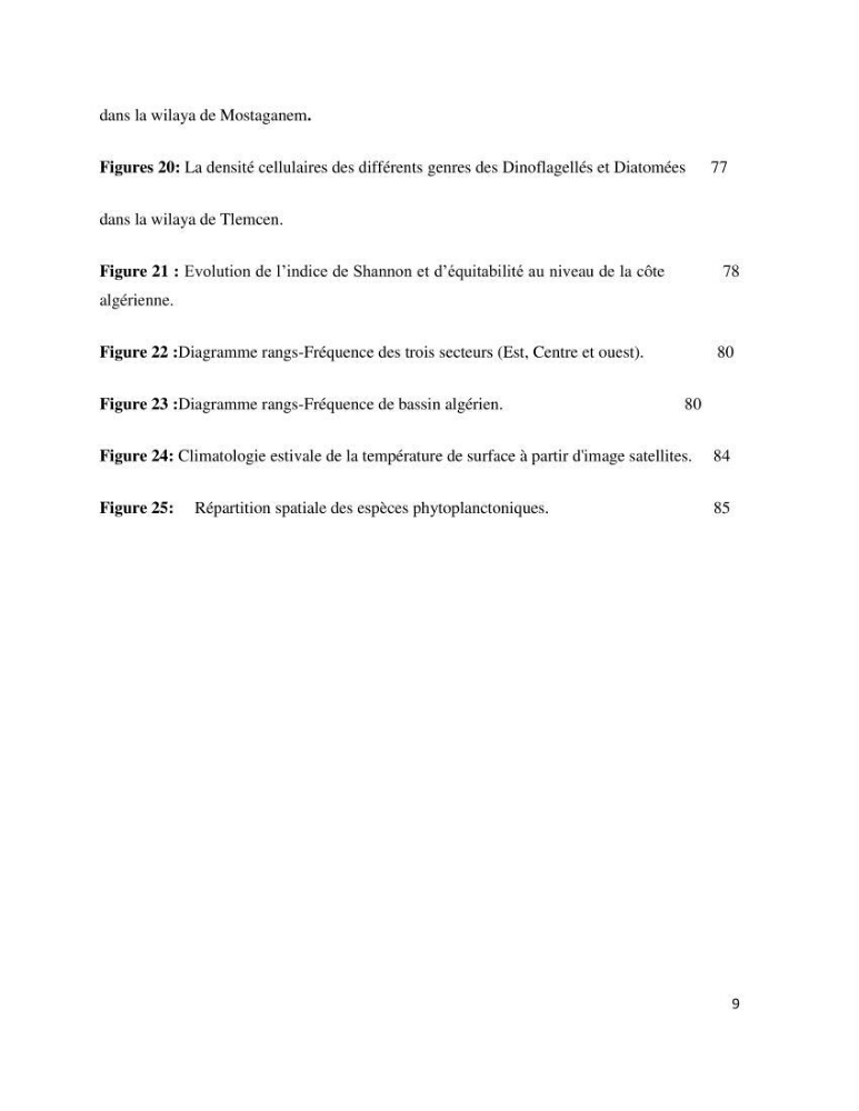 Dynamique et diversité du phytoplancton de la côte Algérienne