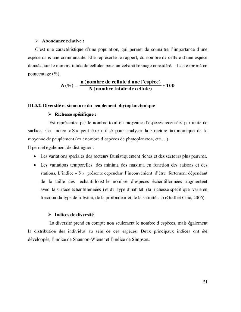 Dynamique et diversité du phytoplancton de la côte Algérienne