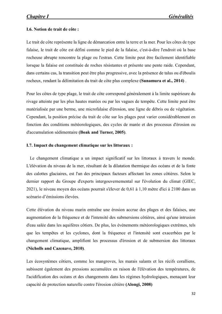 Comportement des formations géologiques de la zone côtière d\'El Marsa ( Alger) vis-a vis l\'érosion marine