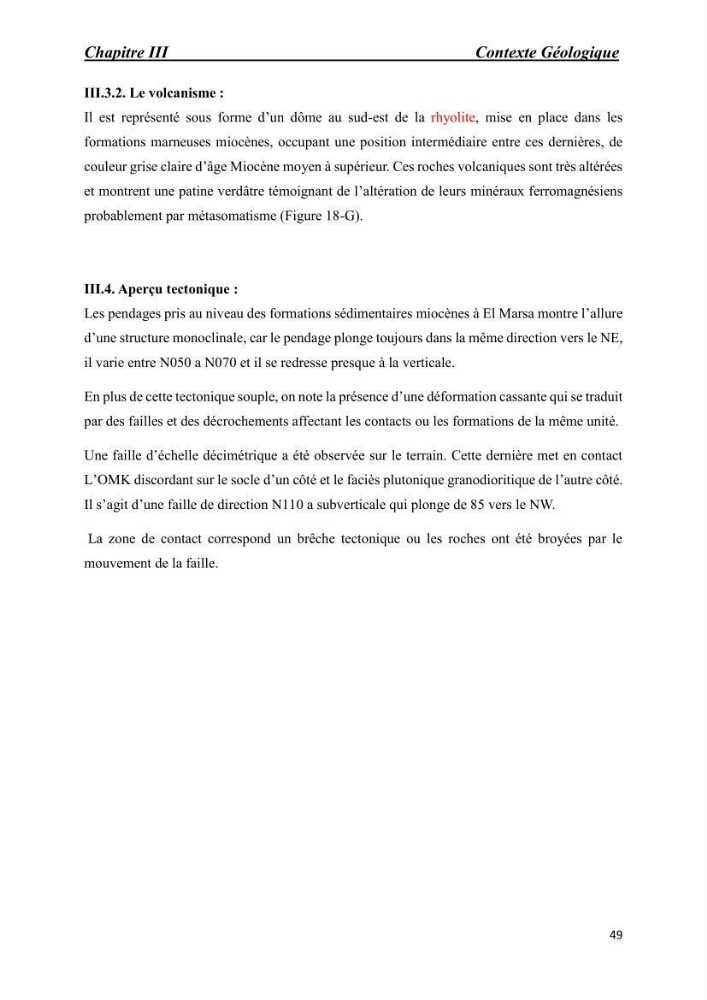 Comportement des formations géologiques de la zone côtière d\'El Marsa ( Alger) vis-a vis l\'érosion marine