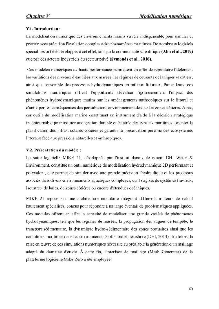 Comportement des formations géologiques de la zone côtière d\'El Marsa ( Alger) vis-a vis l\'érosion marine
