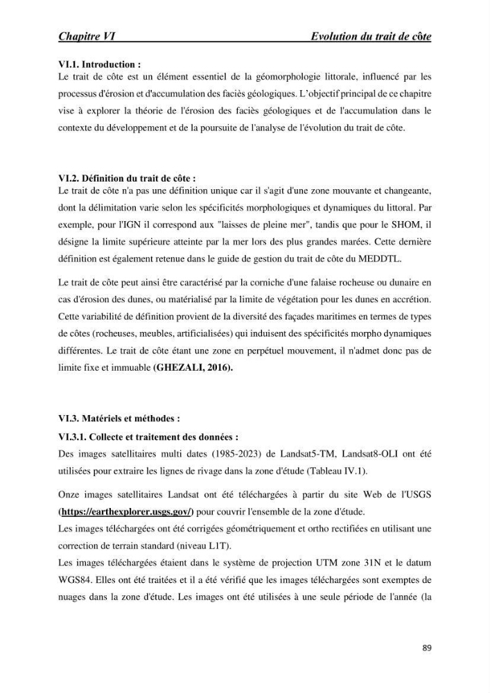 Comportement des formations géologiques de la zone côtière d\'El Marsa ( Alger) vis-a vis l\'érosion marine