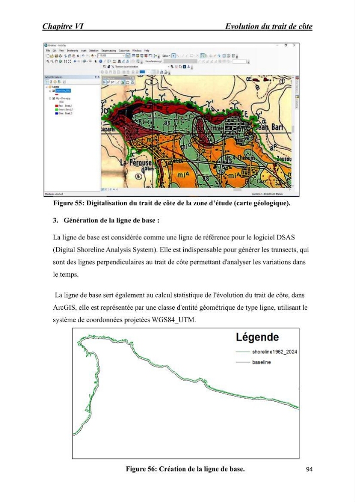 Comportement des formations géologiques de la zone côtière d\'El Marsa ( Alger) vis-a vis l\'érosion marine