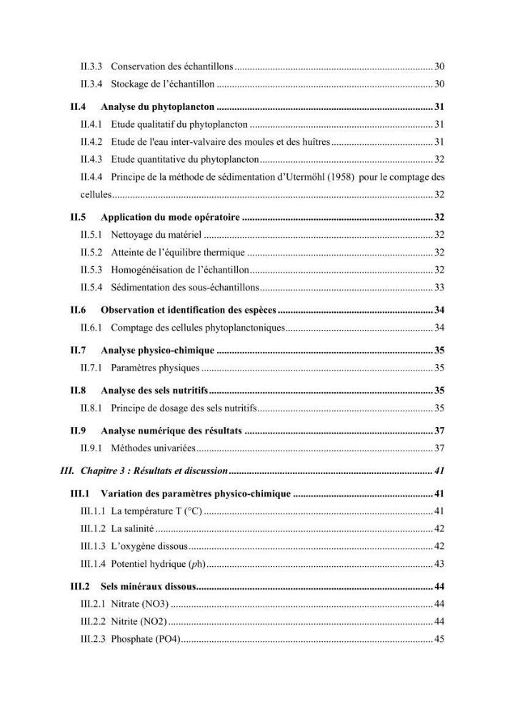 Contribution à l’étude du phytoplancton potentiellement toxique et/ ou nuisible au niveau d’une ferme conchylicole « CULTMARE » (Tipaza):