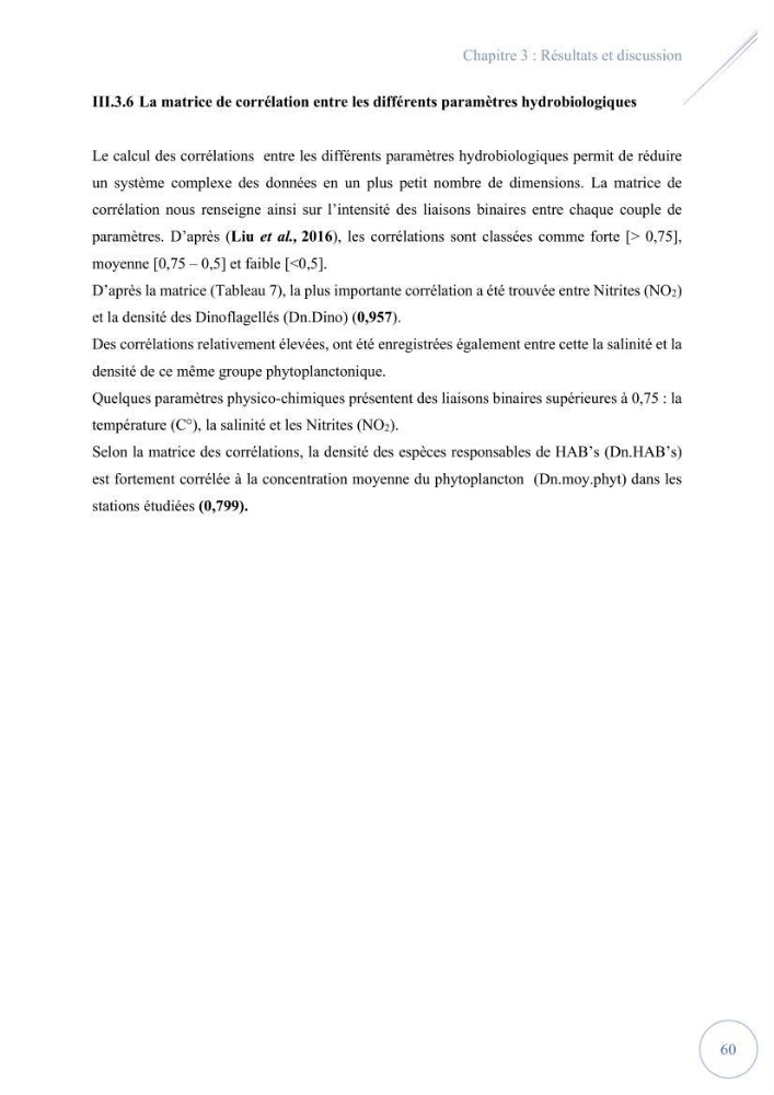 Contribution à l’étude du phytoplancton potentiellement toxique et/ ou nuisible au niveau d’une ferme conchylicole « CULTMARE » (Tipaza):