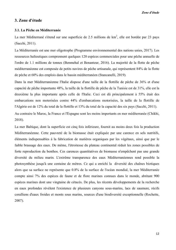 Estimation de la production primaire nécessaire pour soutenir la pêche durable en Algérie