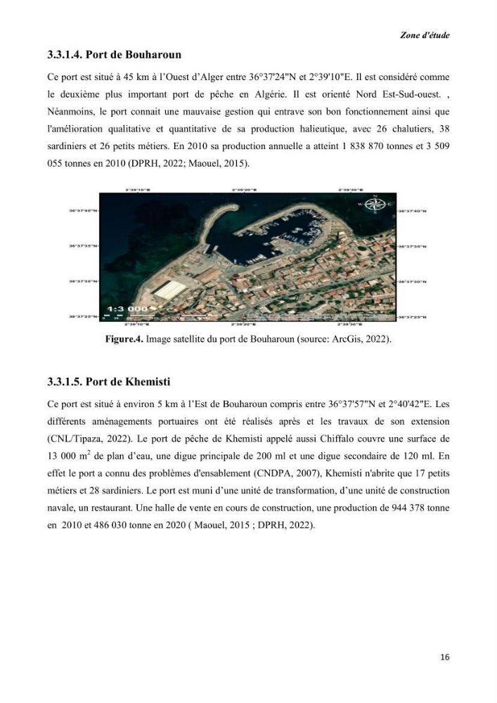 Estimation de la production primaire nécessaire pour soutenir la pêche durable en Algérie