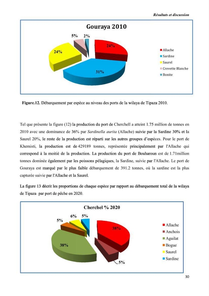 Estimation de la production primaire nécessaire pour soutenir la pêche durable en Algérie