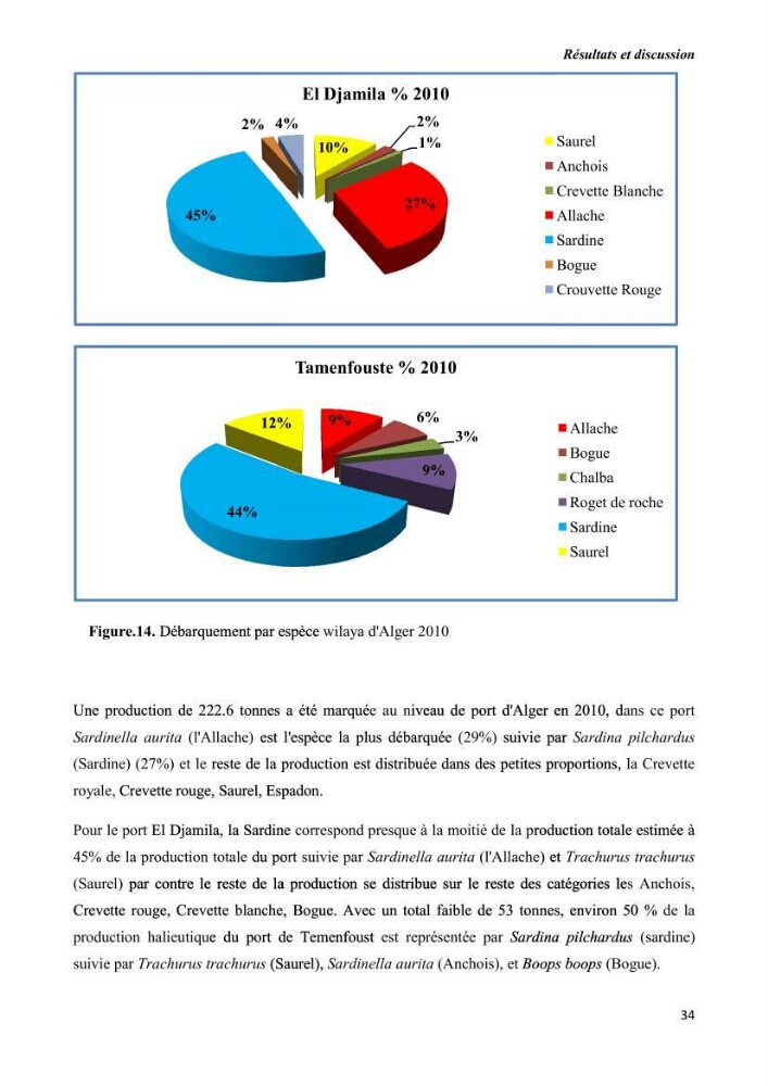 Estimation de la production primaire nécessaire pour soutenir la pêche durable en Algérie