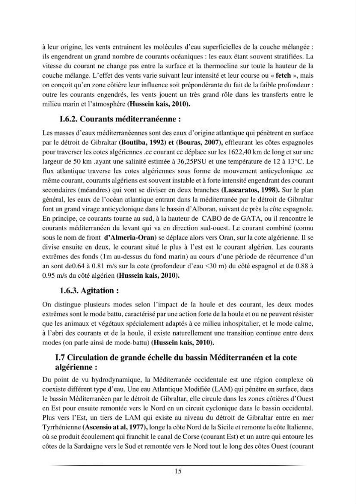 L’effet de l’hydrodynamisme sur la quantification des Microplastiques en mer: