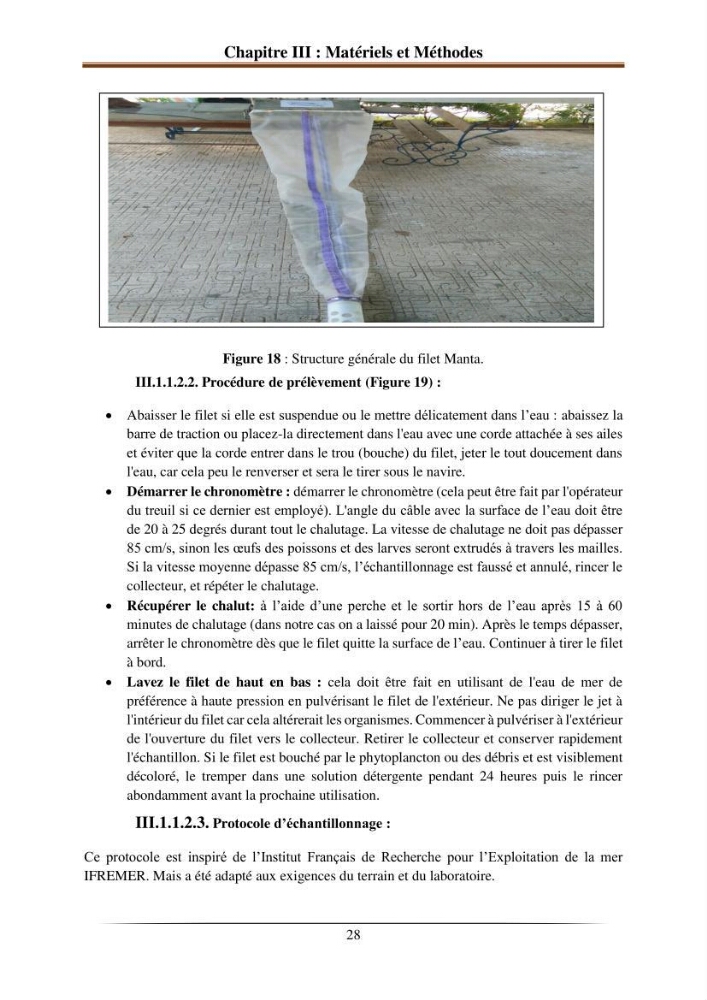L’effet de l’hydrodynamisme sur la quantification des Microplastiques en mer: