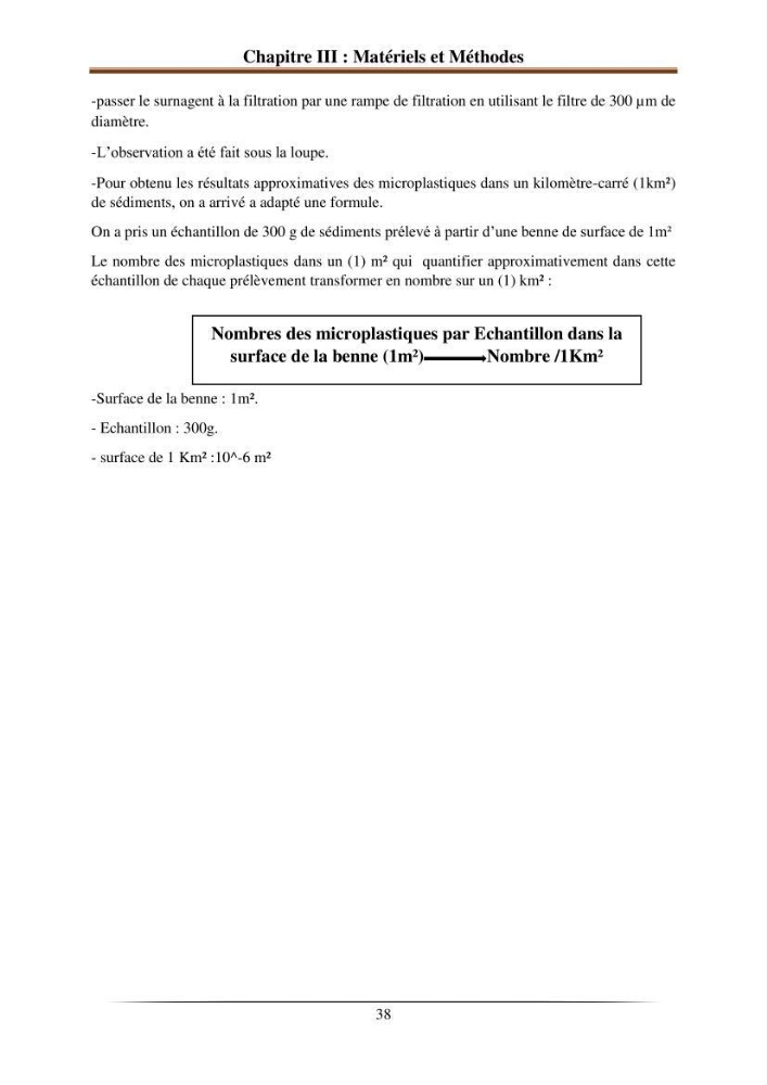 L’effet de l’hydrodynamisme sur la quantification des Microplastiques en mer: