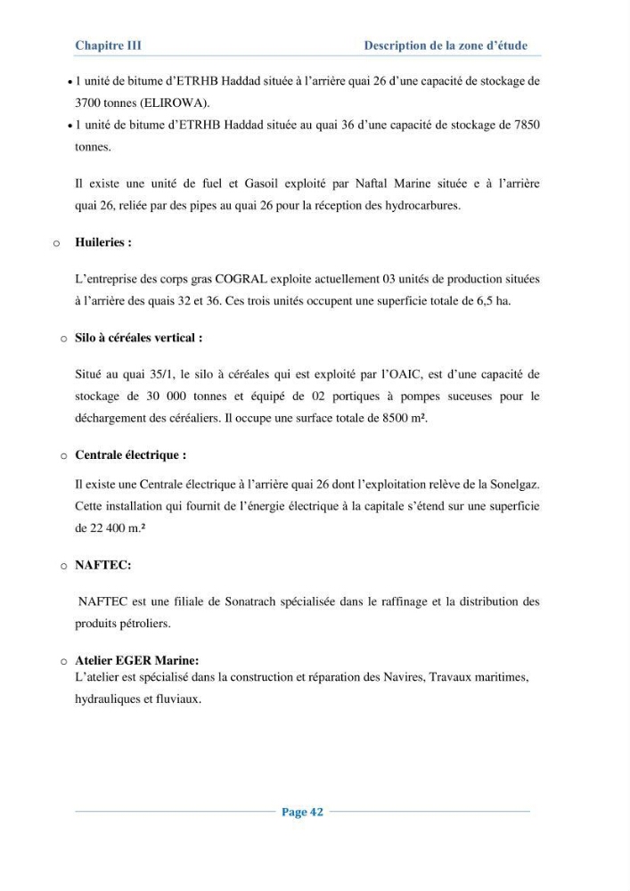 Contribution à l\'évaluation de l\'état de pollution du sédiment superficiel du port d\'Alger en cas d\'une opération de dragage: