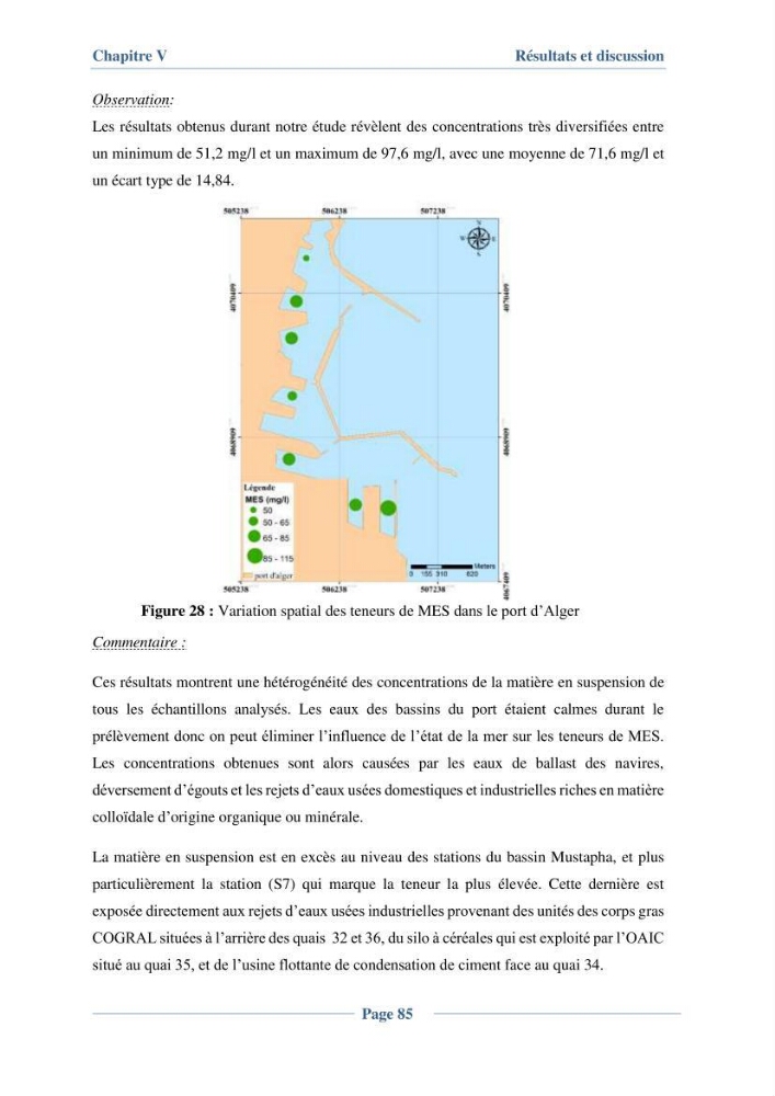Contribution à l\'évaluation de l\'état de pollution du sédiment superficiel du port d\'Alger en cas d\'une opération de dragage: