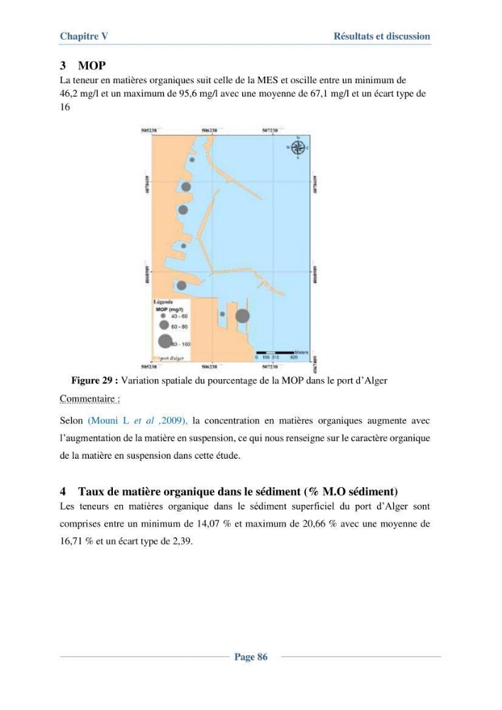 Contribution à l\'évaluation de l\'état de pollution du sédiment superficiel du port d\'Alger en cas d\'une opération de dragage: