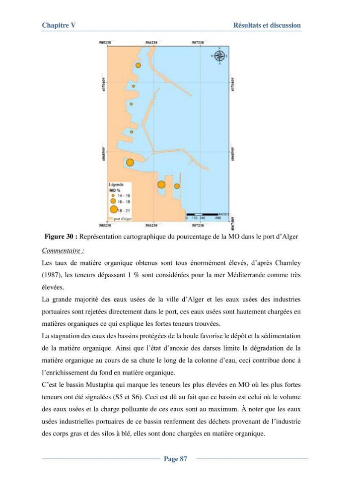 Contribution à l\'évaluation de l\'état de pollution du sédiment superficiel du port d\'Alger en cas d\'une opération de dragage: