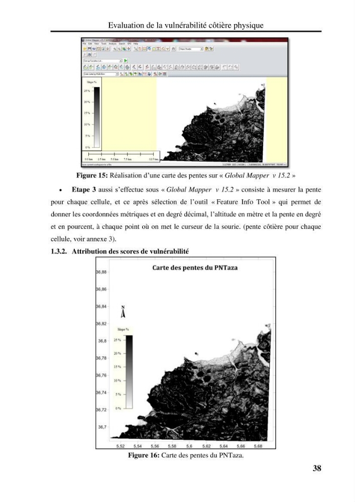 Evaluation de la vulnérabilité côtière du Parc National de Taza (wilaya de Jijel):