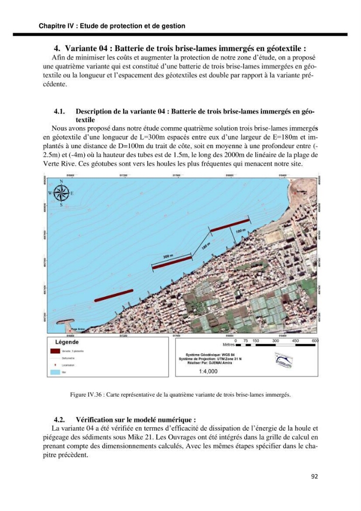 Etude d’aménagement de la baie d’Alger zone située entre Bordj El Kiffan (Le Lido) et Verte Rive