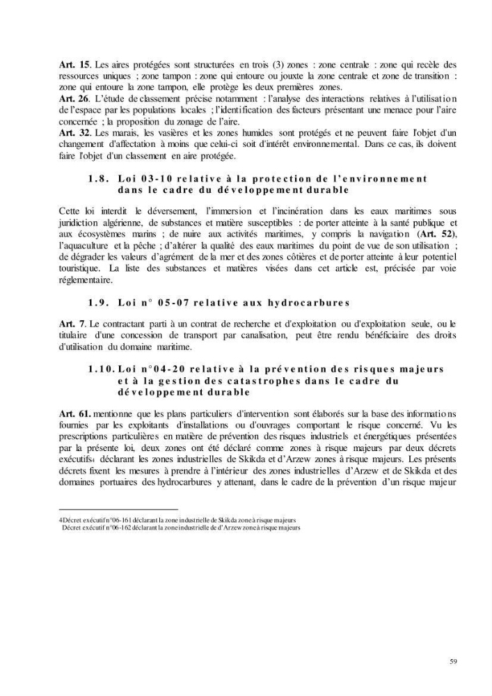 Analyse du cadre de l\'économie bleue et de la planification de l\'espace maritime en Algérie :cas de la zone marine et côtière de la wilaya d\'Alger